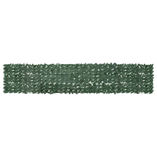 Paravento da Balcone con Foglie Verde Scuro 400x75 cm | homemem39