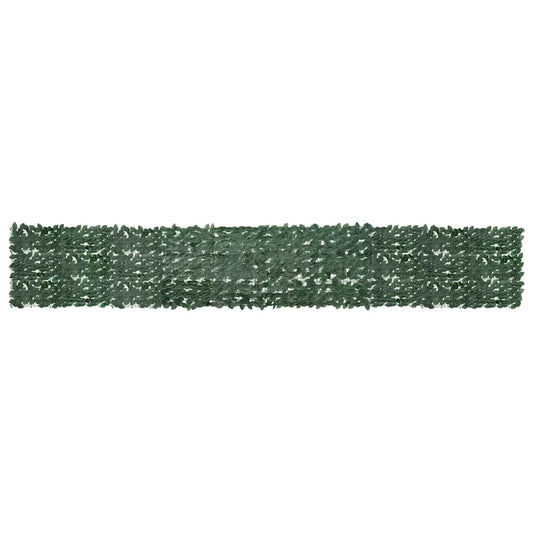 Paravento da Balcone con Foglie Verde Scuro 500x75 cm | homemem39