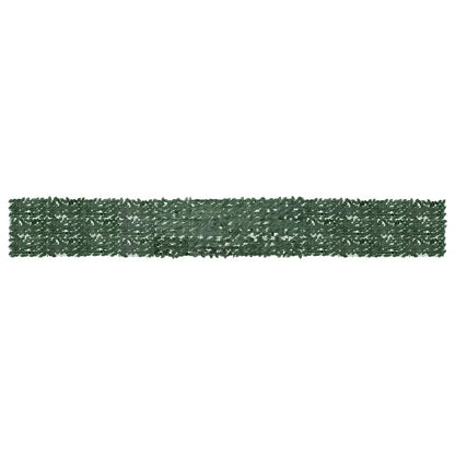 Paravento da Balcone con Foglie Verde Scuro 600x75 cm | homemem39