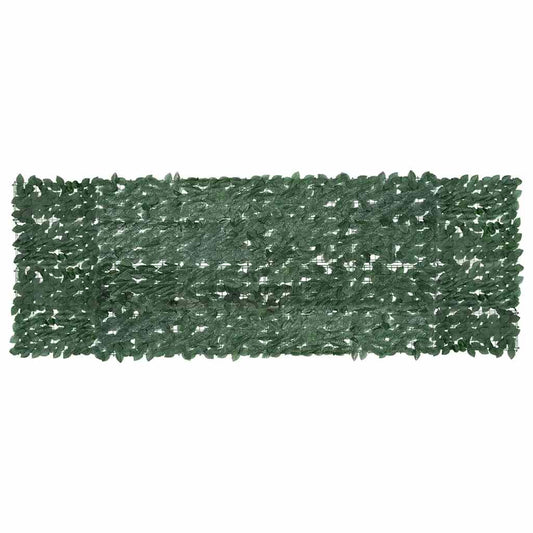 Paravento da Balcone con Foglie Verde Scuro 300x100 cm | homemem39