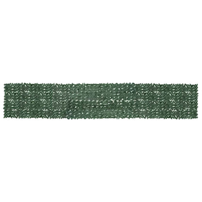 Paravento da Balcone con Foglie Verde Scuro 600x100 cm | homemem39
