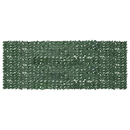 Paravento da Balcone con Foglie Verde Scuro 400x150 cm | homemem39