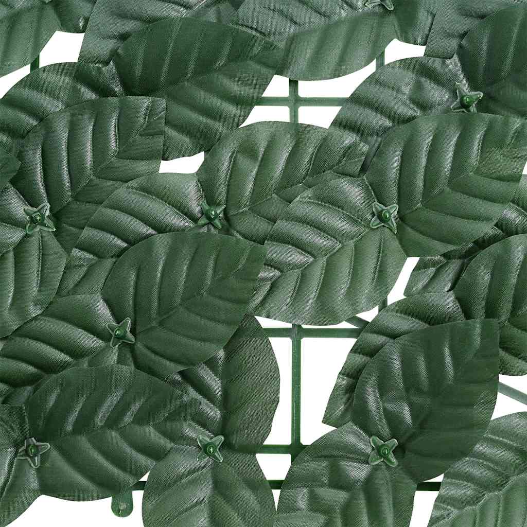 Paravento da Balcone con Foglie Verde Scuro 500x150 cm | homemem39