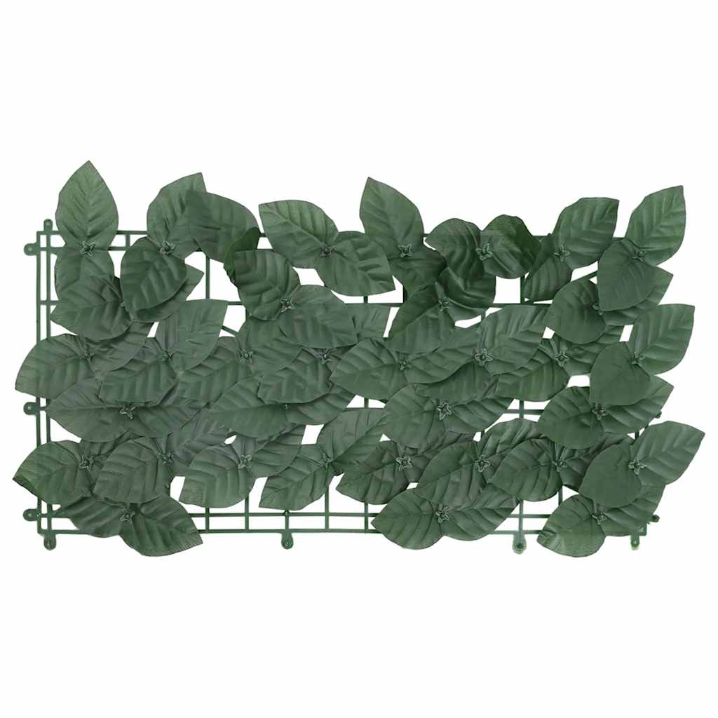 Paravento da Balcone con Foglie Verde Scuro 600x150 cm | homemem39