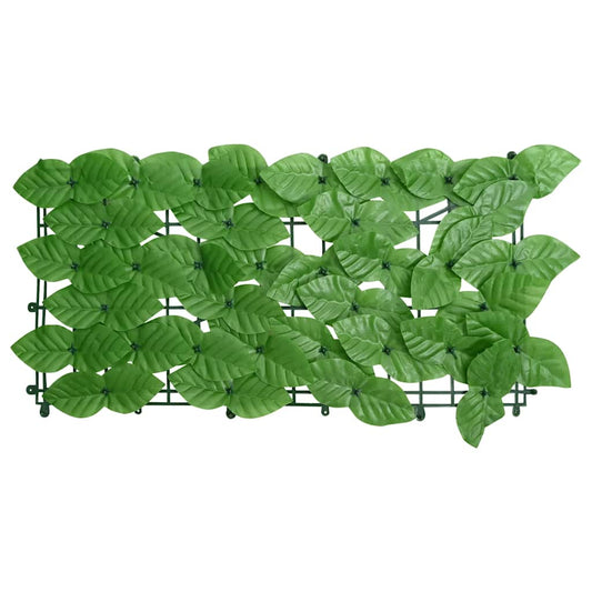 Paravento da Balcone con Foglie Verdi 400x75 cm - homemem39