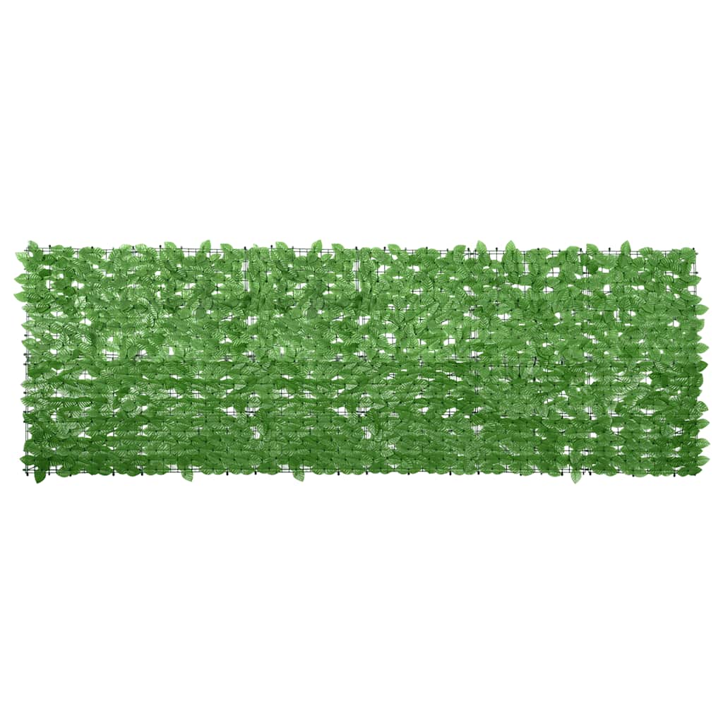Paravento da Balcone con Foglie Verdi 300x100 cm | homemem39