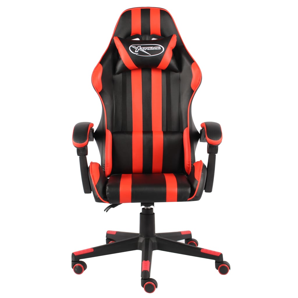 Sedia da Gaming Nero e Rosso in Similpelle