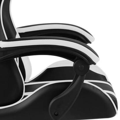 Sedia da Gaming Nero e Bianco in Similpelle | homemem39
