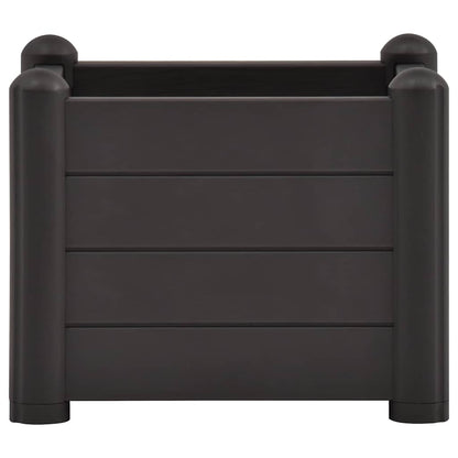 Letto Rialzato da Giardino in PP Antracite 43x43x35 cm | homemem39
