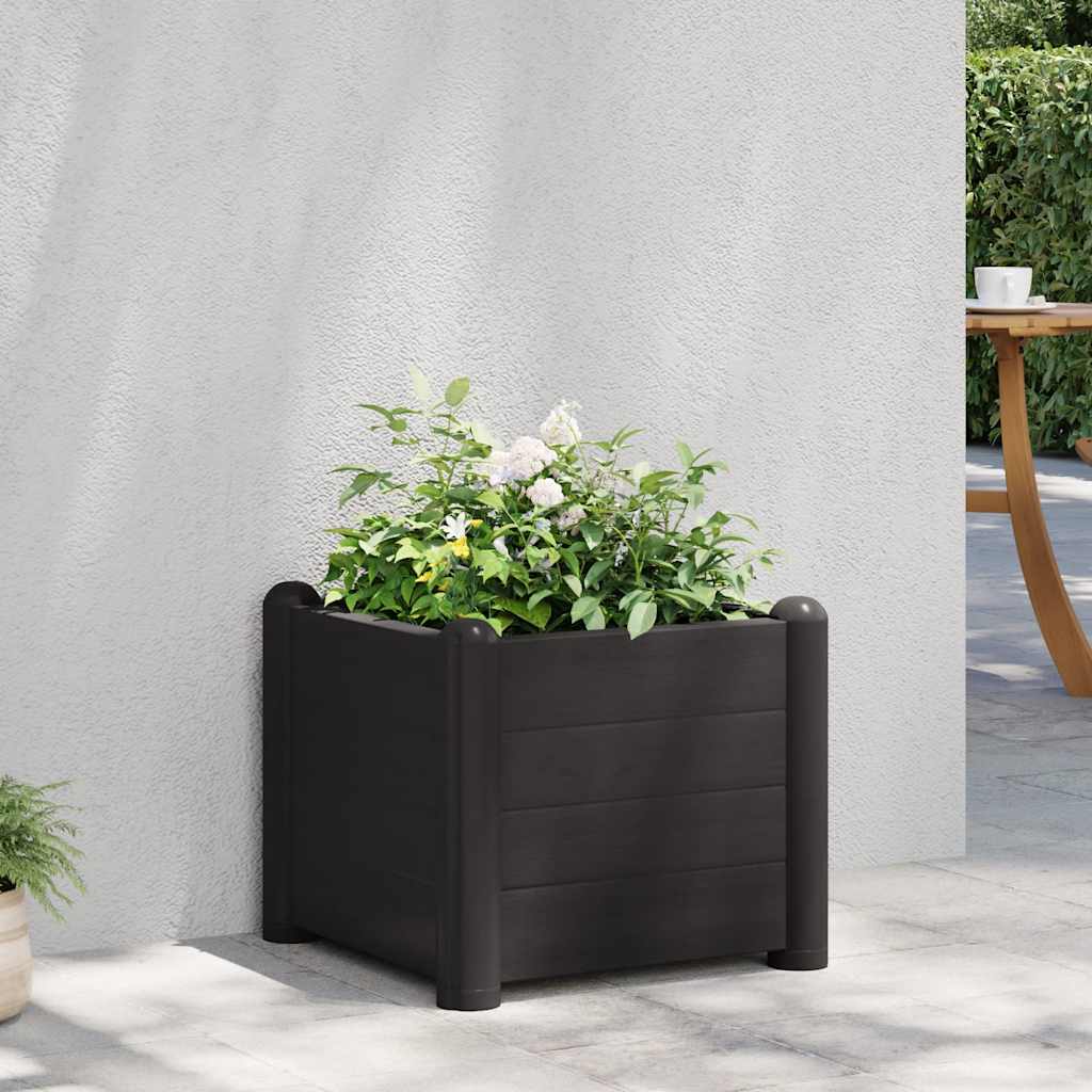 Letto Rialzato da Giardino in PP Antracite 43x43x35 cm | homemem39