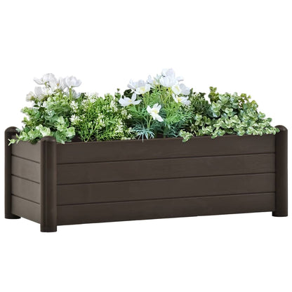 Letto Rialzato da Giardino in PP Moca 100x43x35 cm - homemem39