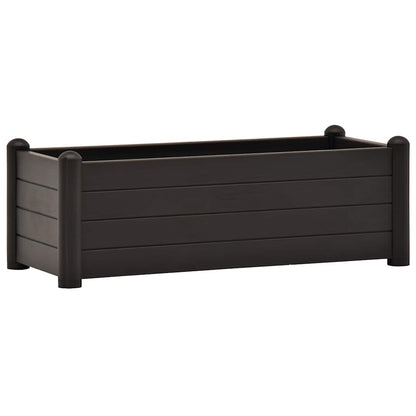 Letto Rialzato da Giardino in PP Antracite 100x43x35 cm - homemem39