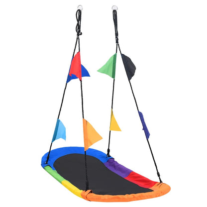 Altalena a Nido con Bandierine 165x70 cm - homemem39