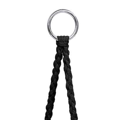 Sedia a Dondolo in Stile Amaca 80 cm Antracite - homemem39