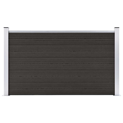 Pannello di Recinzione in WPC 180x105 cm Nero