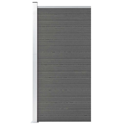 Pannello di Recinzione in WPC 95x186 cm Grigio | homemem39