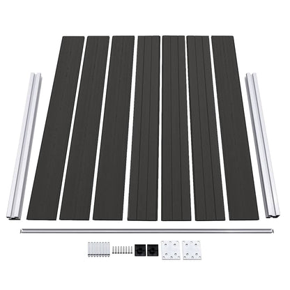Pannello di Recinzione in WPC 180x146 cm Nero | homemem39