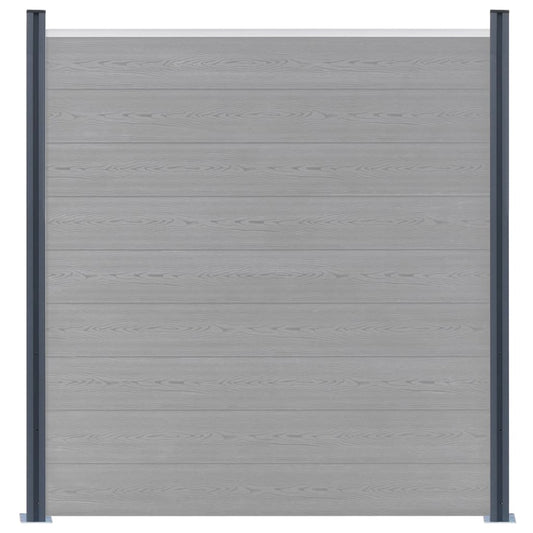Pali di Recinzione 2 pz Grigio Scuro 185 cm in Alluminio - homemem39
