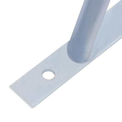 Staffe di Supporto per Recinzione 3 pz in Acciaio Zincato | homemem39