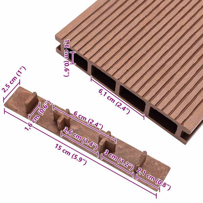 Tappi per Decking 10 pz in Plastica Marrone - homemem39