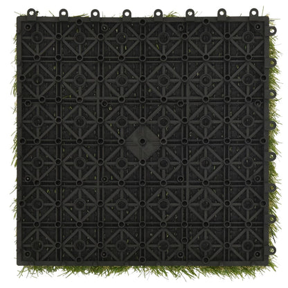 Piastrelle in Erba Sintetica 22 pz 30x30 cm Verde | homemem39