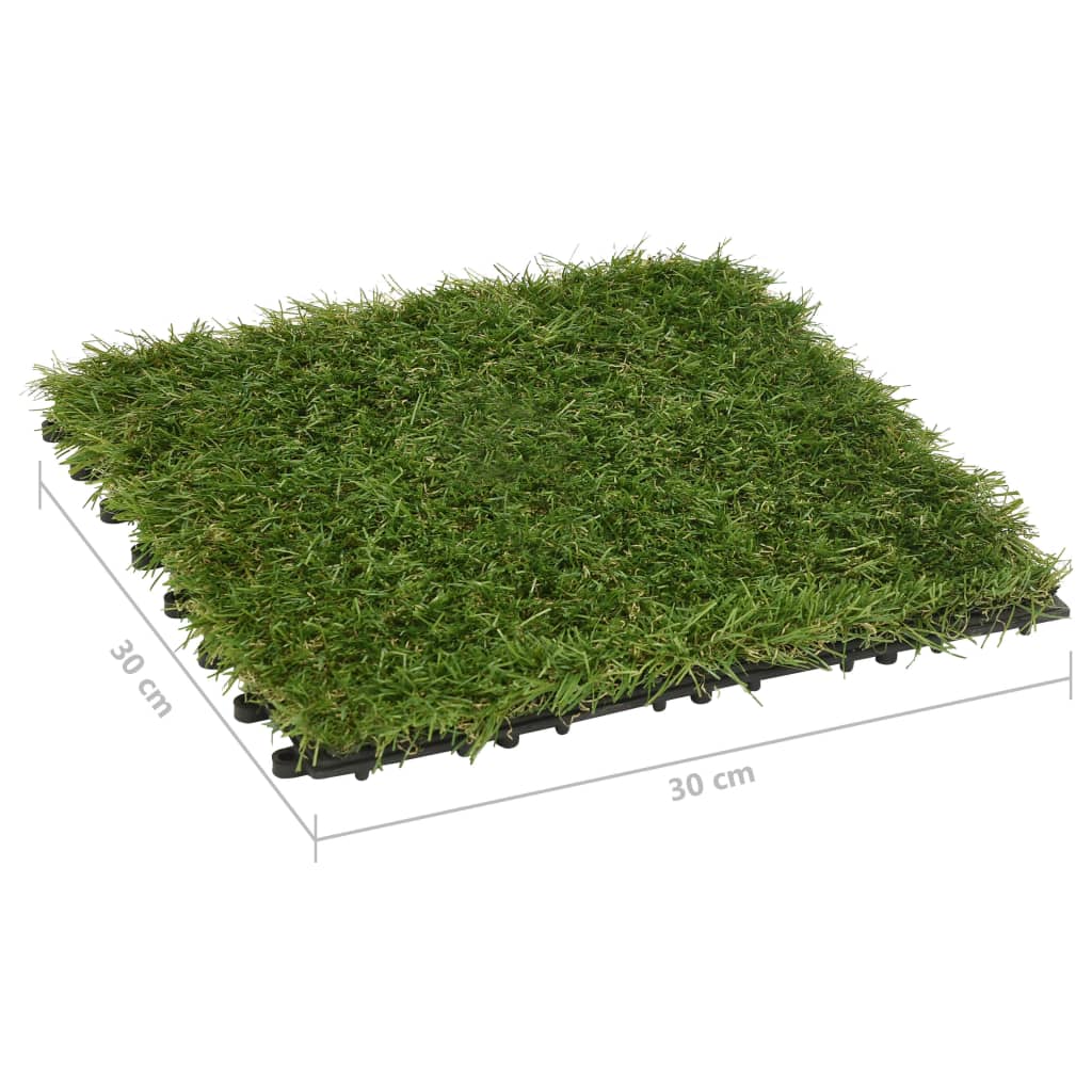 Piastrelle in Erba Sintetica 22 pz 30x30 cm Verde | homemem39