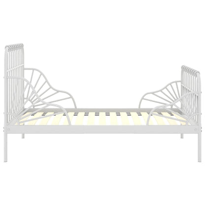 Giroletto Estendibile Bianco in Metallo 80x130/200 cm | homemem39
