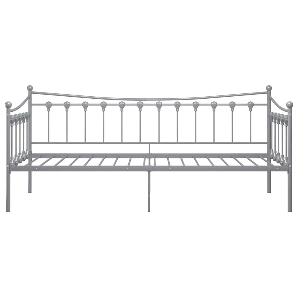 Telaio Divano Letto Grigio in Metallo 90x200 cm
