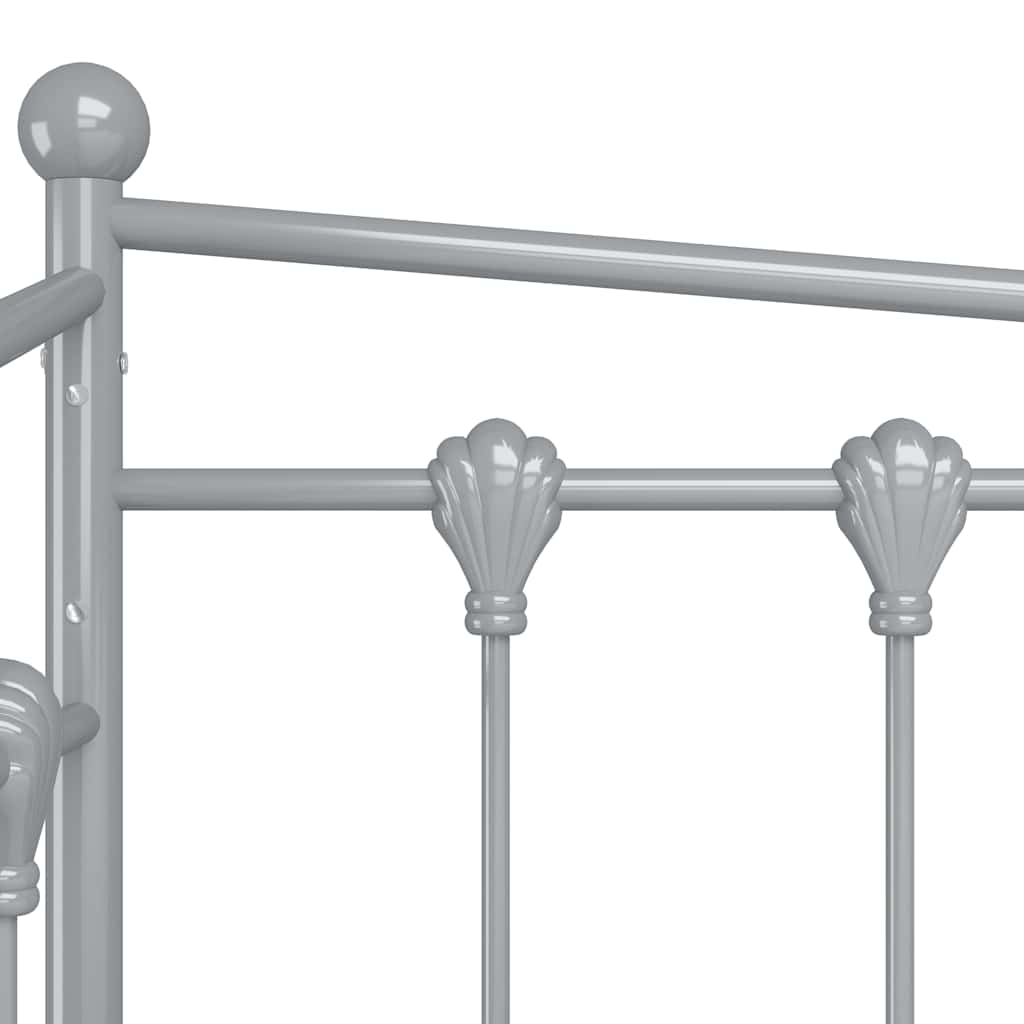 Telaio Divano Letto Grigio in Metallo 90x200 cm