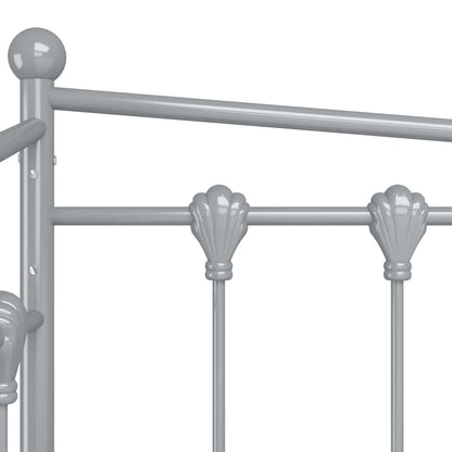 Telaio Divano Letto Grigio in Metallo 90x200 cm