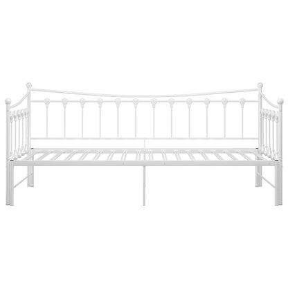 Telaio Divano Letto Estraibile Bianco in Metallo 90x200 cm