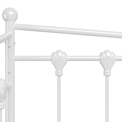 Telaio Divano Letto Estraibile Bianco in Metallo 90x200 cm