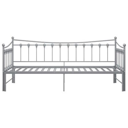 Telaio Divano Letto Estraibile Grigio in Metallo 90x200 cm