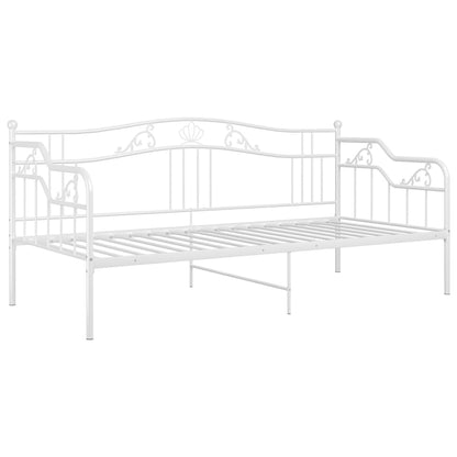 Telaio Divano Letto Bianco in Metallo 90x200 cm - homemem39