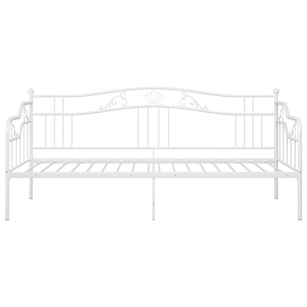 Telaio Divano Letto Bianco in Metallo 90x200 cm - homemem39