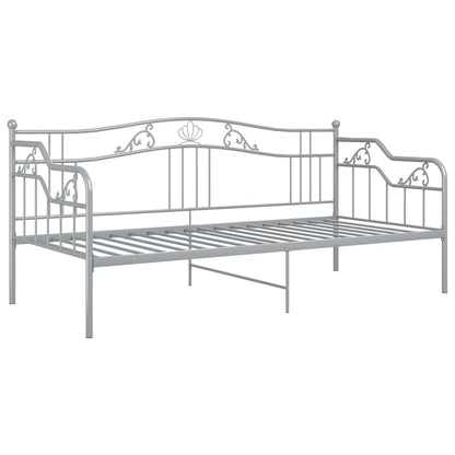 Telaio Divano Letto Grigio in Metallo 90x200 cm | homemem39