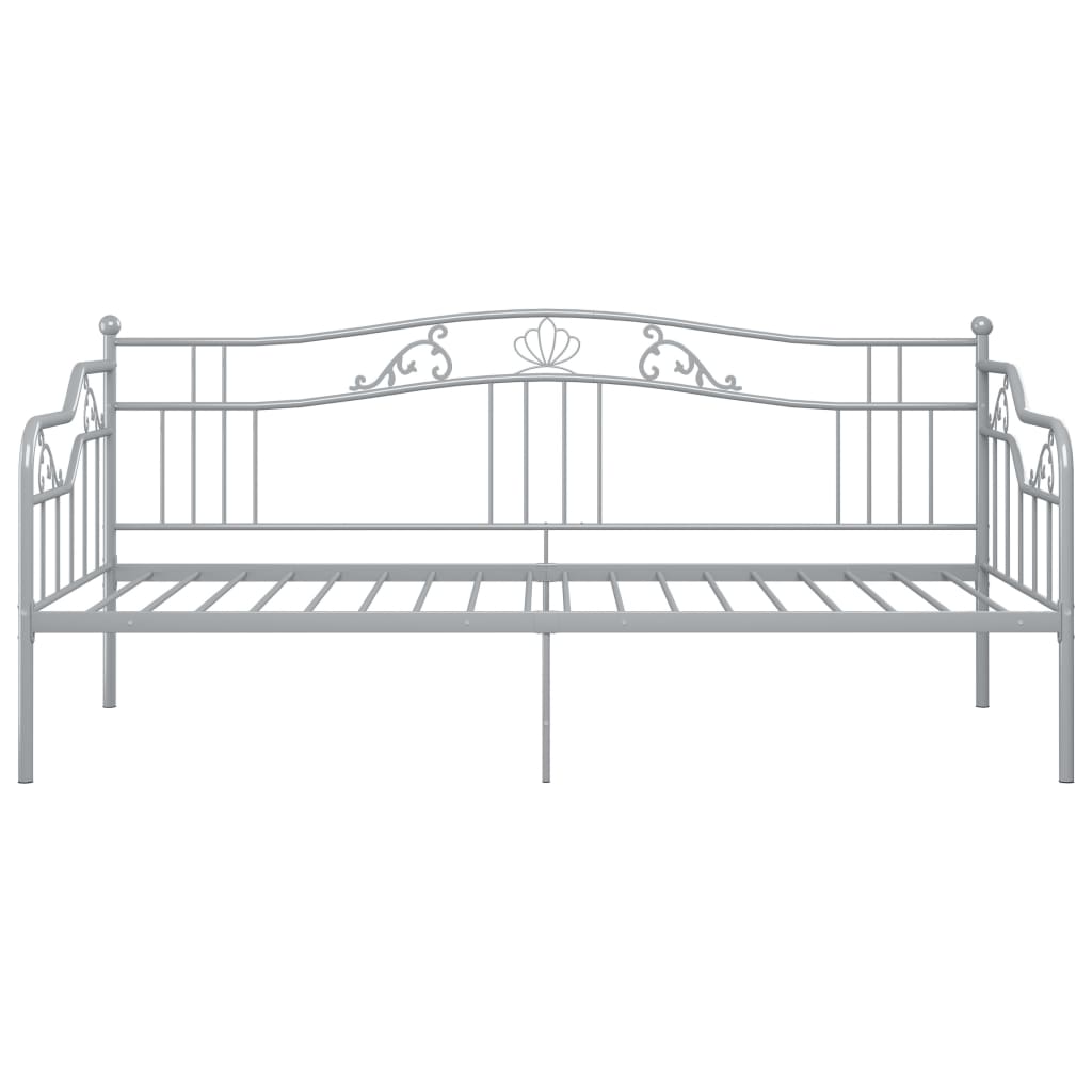 Telaio Divano Letto Grigio in Metallo 90x200 cm | homemem39