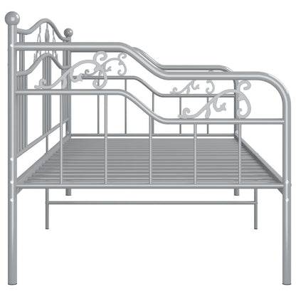 Telaio Divano Letto Grigio in Metallo 90x200 cm | homemem39