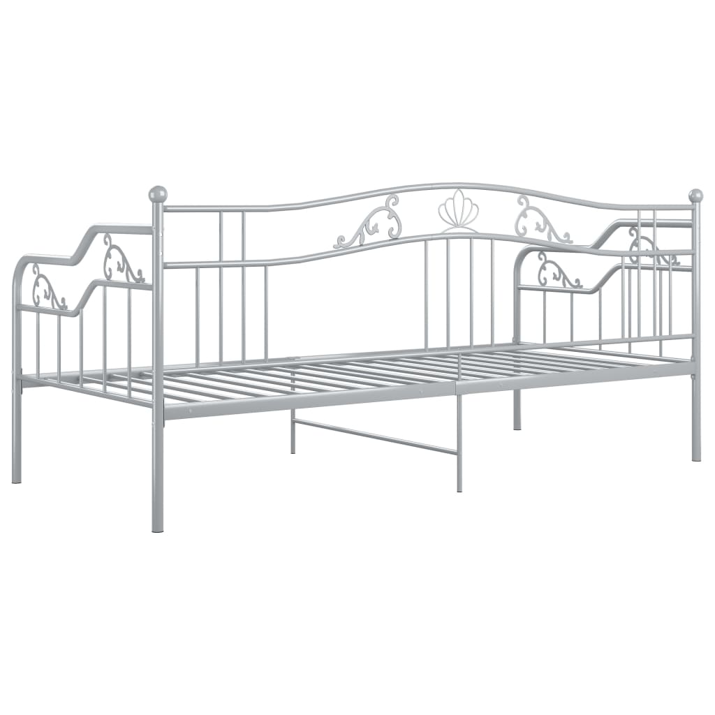 Telaio Divano Letto Grigio in Metallo 90x200 cm | homemem39