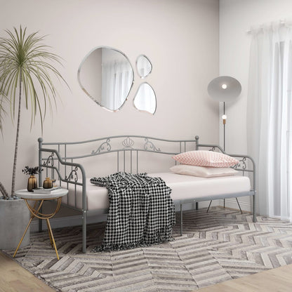 Telaio Divano Letto Grigio in Metallo 90x200 cm | homemem39