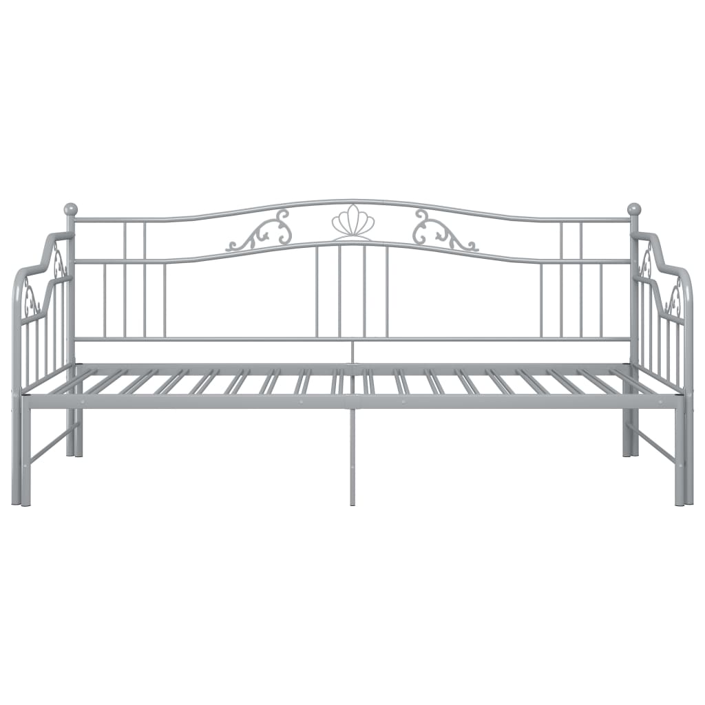 Telaio Divano Letto Estraibile Grigio in Metallo 90x200 cm - homemem39