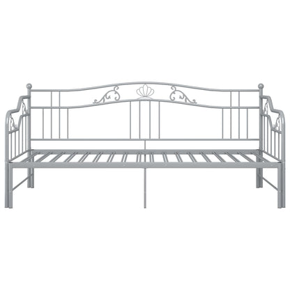 Telaio Divano Letto Estraibile Grigio in Metallo 90x200 cm - homemem39