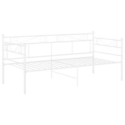 Telaio Divano Letto Bianco in Metallo 90x200 cm - homemem39