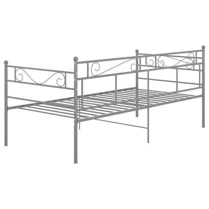 Telaio Divano Letto Grigio in Metallo 90x200 cm | homemem39