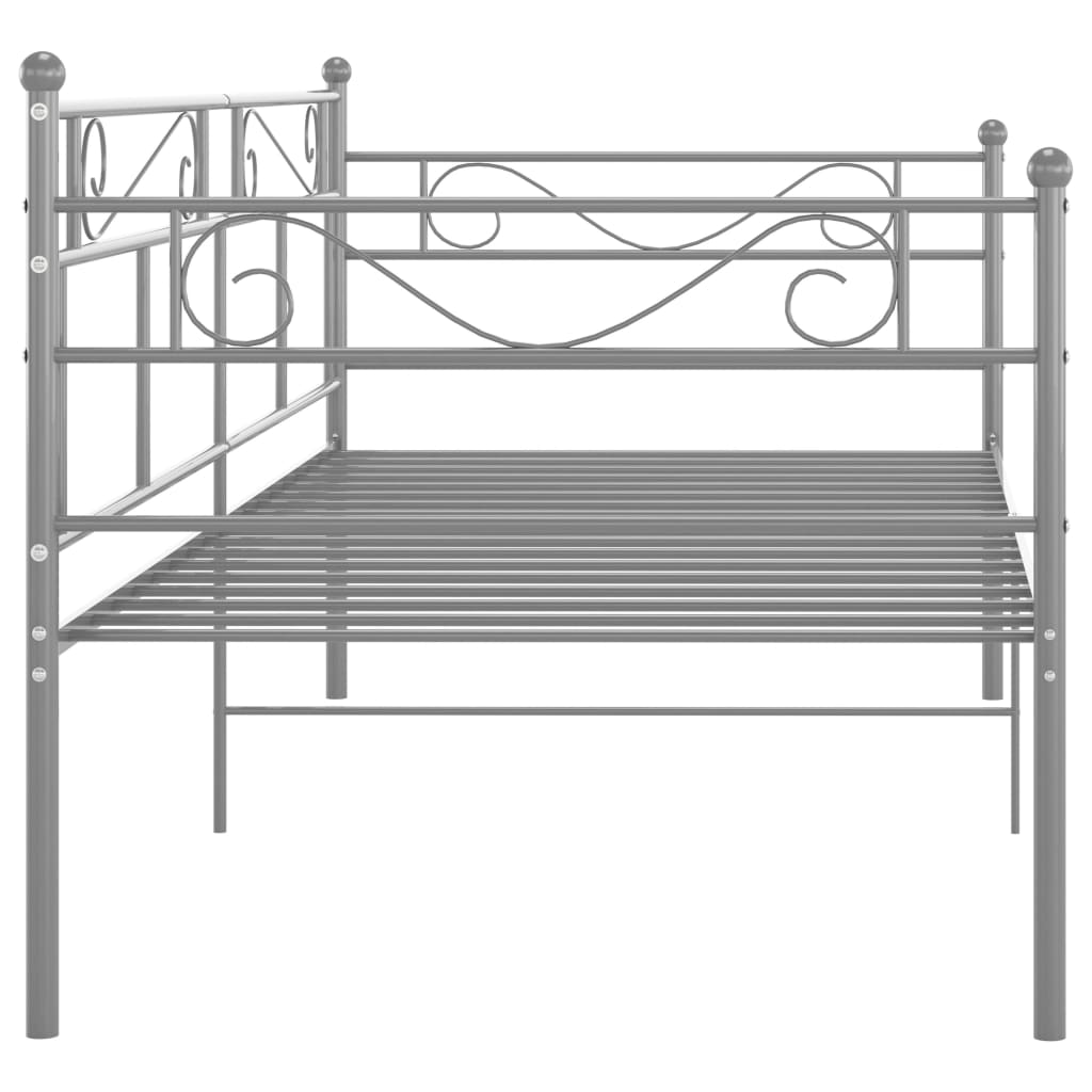 Telaio Divano Letto Grigio in Metallo 90x200 cm | homemem39
