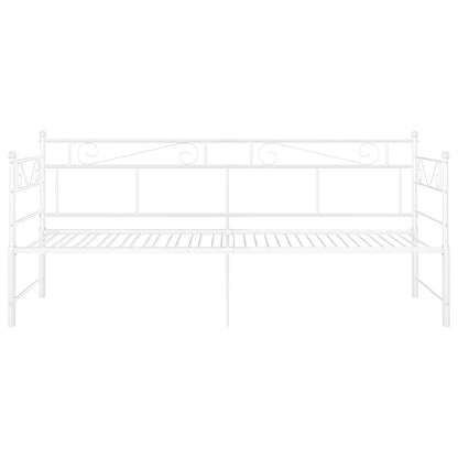 Telaio Divano Letto Estraibile Bianco in Metallo 90x200 cm - homemem39