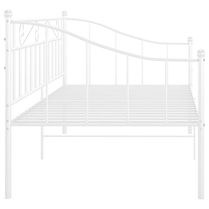Telaio Divano Letto Bianco in Metallo 90x200 cm - homemem39