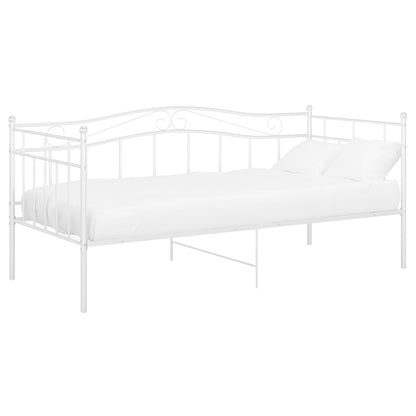 Telaio Divano Letto Bianco in Metallo 90x200 cm - homemem39