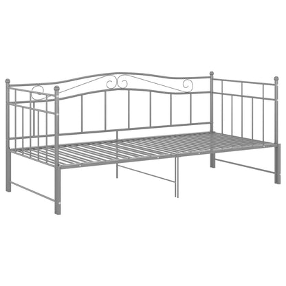 Telaio Divano Letto Estraibile Grigio in Metallo 90x200 cm - homemem39