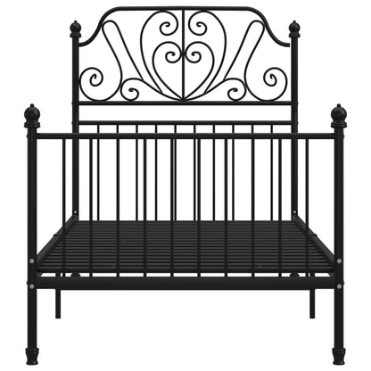 Giroletto Nero in Metallo 90x200 cm - homemem39